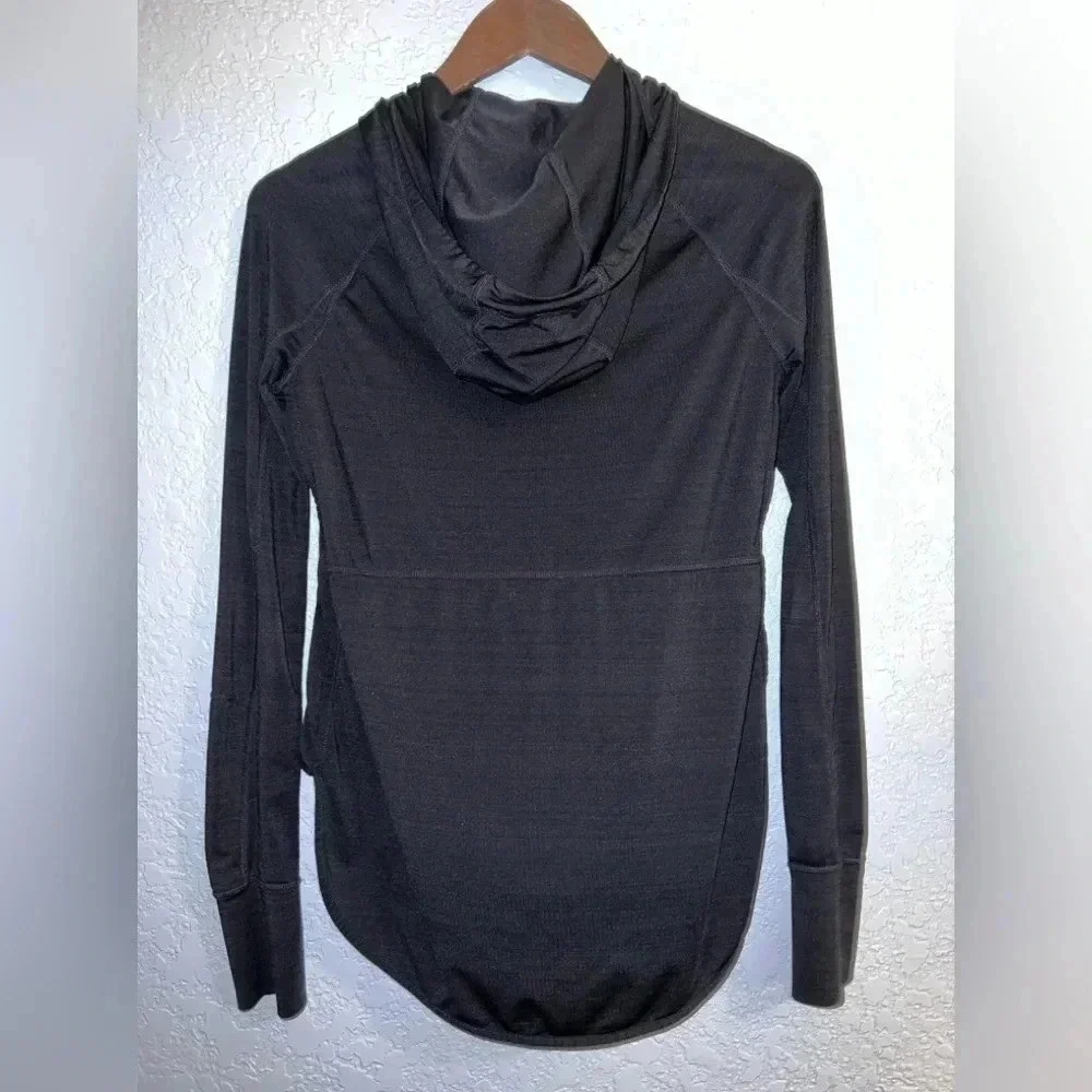 #0075 Athleta Full Zip Hoodie, Black, Size XS - Picture 2 of 9